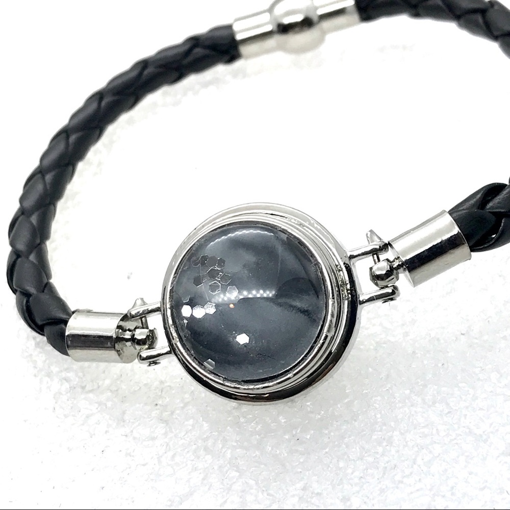 Leather snap bracelet Handmade 20mm snap SB20